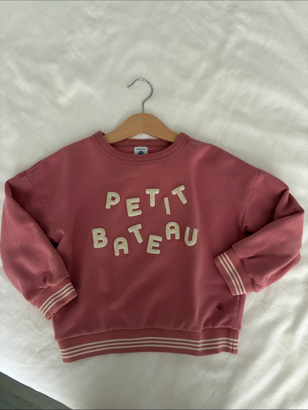 Petit Bateau Girls Sweatshirt Size 6 Years